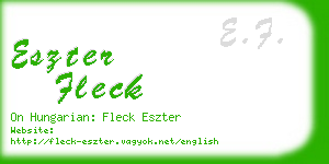 eszter fleck business card